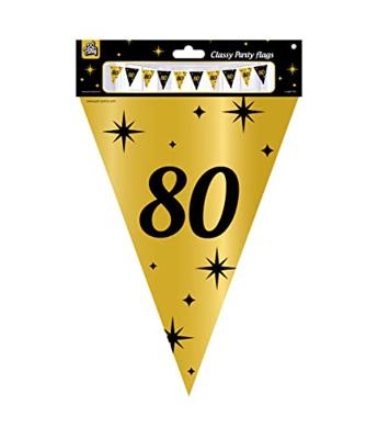 Paperdreams Classy Party vlag folie - 80 - thumbnail
