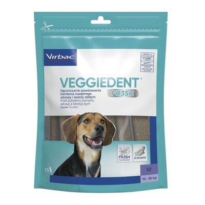 VIBRAC Veggiedent Fresh - traktatie voor hond - M - 352,5 g