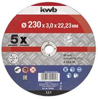 kwb 791995 Doorslijpschijf recht 230 mm 5 stuk(s) Metaal - thumbnail
