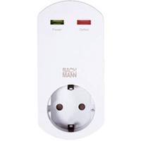 Bachmann 4953446 Overspanningsbeveiliging tussenstekker Wit - thumbnail