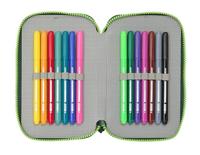 Dubbele etui Real Betis Balompié Groen 12.5 x 19.5 x 4 cm 28 Onderdelen - thumbnail