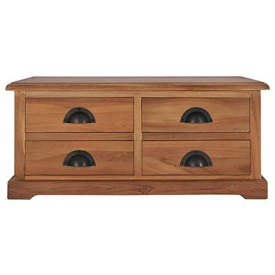 VidaXL Salontafel 68x68x30 cm massief teakhout