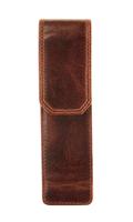Pennenetui Maverick The Original 2-delig leer bruin - thumbnail