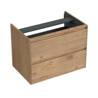 Onderkast Forzalaqua Reno 80x51x60 Cm 2 Lades Softclose Eiken Oyster - thumbnail
