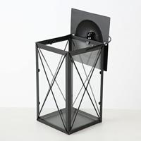 Boltze Home Lantaarn zwart metaal 17x30cm - thumbnail