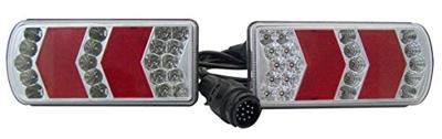 Berger & Schröter Aanhangerverlichtingsset 13-polig Knipperlicht, Remlicht, Kentekenverlichting, Mistachterlicht, Reflector, Achteruitrijlicht, Achterlicht