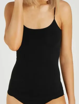 Meisjes Spaghetti hemd Organic 31960 - Kinder basic onderhemd Biologisch katoen - Verstelbare bandjes