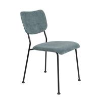 Zuiver Benson Eetkamerstoelen Grijs|Blauw - Set van 2 - thumbnail