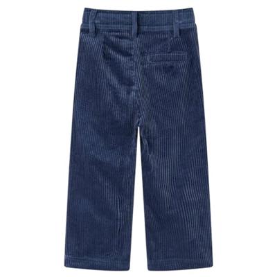 Kinderbroek 116 ribfluweel marineblauw