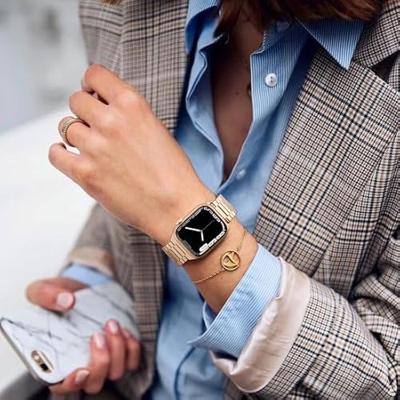 Magnetische stalen band - Zeer sterke magneet - Rosé goud - Geschikt voor Apple Watch 38mm / 40mm / 41mm / 42mm Magnetische stalen band - Zeer sterke magneet - Rosé goud - Geschikt voor Apple Watch 38mm / 40mm / 41mm / 42mm