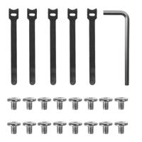 Maclean kabelopbergsysteem voor onder het bureau, max. belasting 5kg, 2 niveaus, wit, MC-104 W - thumbnail