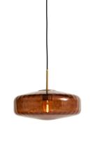 Light & Living Hanglamp 'Pleat' Glas, 40cm, kleur Bruin - thumbnail