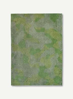 Louis de Poortere - Coral Meditation 9231 Tropical Green Rond - 240 rond Vloerkleed Louis de Poortere - Coral Meditation 9231 Tropical Green Rond - 240 rond Vloerkleed