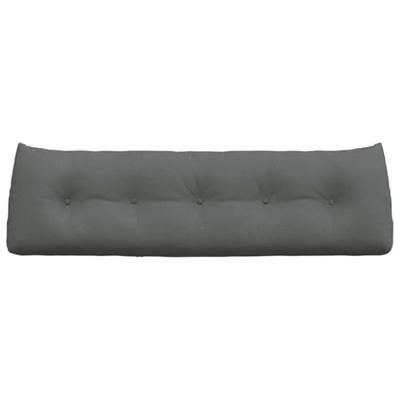 VidaXL Rugkussen donkergrijs 160 x 24 x 50 cm stof