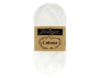 Scheepjes Catona 50g - 106 Snow White - Haakgaren / Breigaren