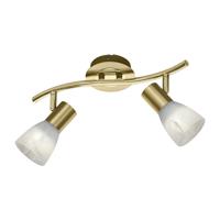 Trio Moderne plafondspotLevisto 2-lichts messing mat - 871010208 - thumbnail