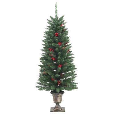 Kunstkerstbomen 2 st 100 LED's 120 cm groen