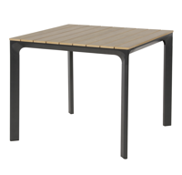 Arezzo tuintafel vierkant polywood - thumbnail