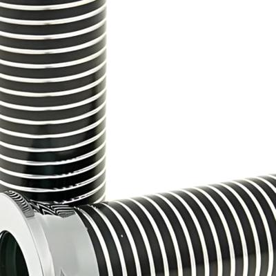 Vicma rubber handvat rubber grip chrome with black rings