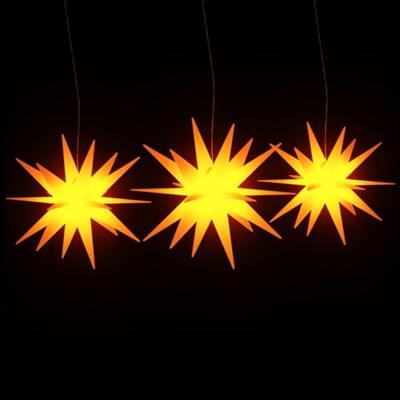 VidaXL Kerstlampen met led&apos;s 3 st inklapbaar geel