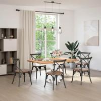 Eettafelpoot spider vorm 85x85x(72-73) cm staal wit - thumbnail