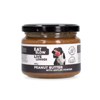 Eat Slow Live Longer Pindakaas met weipoeder, 300 g, aanvullend voer, hondensnack, rijk aan collageen, ter ondersteuning van gewrichten, huid, vacht en spijsvertering - thumbnail