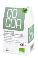 Cocoa Hazelnoten Kokos Chocolade RAW 70 gram - thumbnail