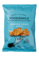 Food2smile Food2smile Popped Chips Paprika Glutenvrij Lactosevrij (75g) - thumbnail