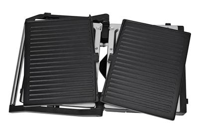 BiKitchen grill 200 Contactgrill Elektrisch Controlelampje, Inklapbaar, Traploze temperatuurregeling Zwart