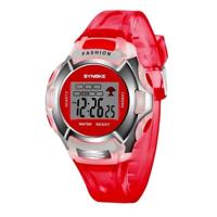 SYNOKE 99329 waterdicht lichtgevende sport elektronische horloge voor kinderen (rood) - thumbnail