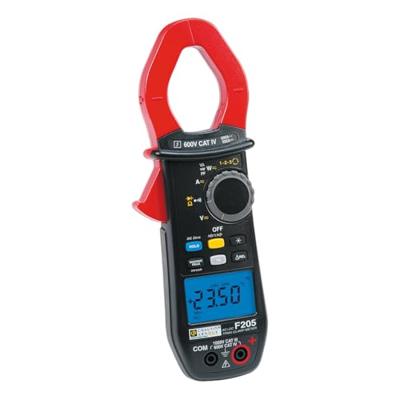 Chauvin Arnoux F205 Stroomtang Digitaal CAT III 1000 V, CAT IV 600 V Weergave (counts): 6000 Chauvin Arnoux F205 Stroomtang Digitaal CAT III 1000 V, CAT IV 600 V Weergave (counts): 6000