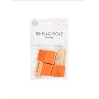 Vlaggenprikkers Oranje (50st) - thumbnail