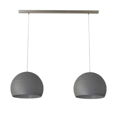 Masterlight Betongrijze eetkamerlampConcepto 2x40 - 2811-00-100-2