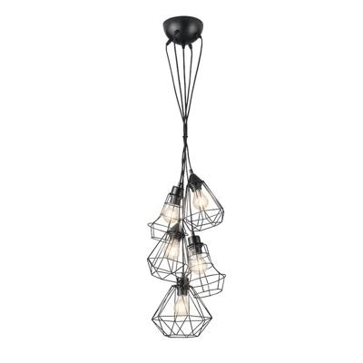 Trio hanglamp Meike 150 x 50 cm 5 x E27 staal