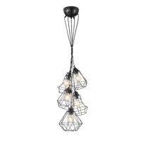 Trio hanglamp Meike 150 x 50 cm 5 x E27 staal - thumbnail