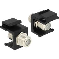 DeLOCK Keystone module F female > F female adapter - thumbnail