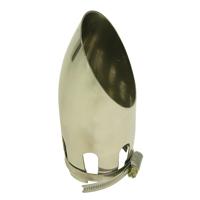 Carpoint uitlaatsierstuk Inox gebogen 30 54 mm zilver 15 cm - thumbnail