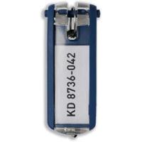 Durable sleutelhanger Key Clip, blauw, pak van 6 stuks - thumbnail