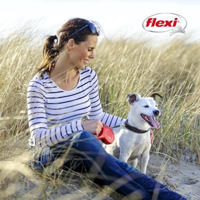 Hondenriem Flexi New Classic 5m Rood Maat M - thumbnail