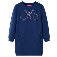 VidaXL Kinderjurk 104 marineblauw - thumbnail