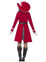 Piratenjurk Rood Luxe Dame - thumbnail