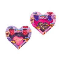 Toi-Toys Glitter knijpfiguren hartjes - 3st. - thumbnail