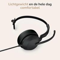 Jabra Evolve2 50 On Ear headset Kabel, Bluetooth Mono Zwart Ruisonderdrukking (microfoon), Noise Cancelling Headset, Mono, Microfoon uitschakelbaar (mute), - thumbnail