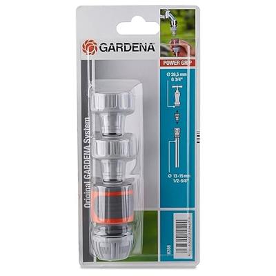 GARDENA 18286-20 neu Kunststof Kraanaansluiting 13 mm (1/2) Ø, 24,2 mm (3/4) binnendraad Set