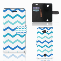 Acer Liquid Z530 | Z530s Telefoon Hoesje Zigzag Blauw - thumbnail