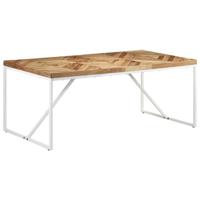 Eettafel 180x90x76 cm massief acaciahout en mangohout - thumbnail