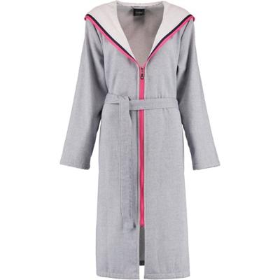 Cawö Cawö 6331 Dames Badjas met capuchon - blau-pink-112