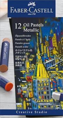 Faber Castell Oliepastelkrijt Metallic - 12 stuks