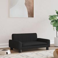 Hondenmand 70x45x30 cm stof zwart - thumbnail