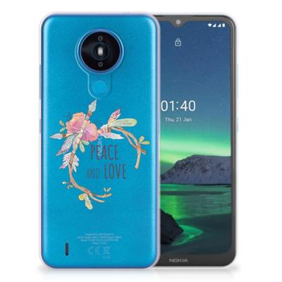 Nokia 1.4 Telefoonhoesje met Naam Boho Text Nokia 1.4 Telefoonhoesje met Naam Boho Text